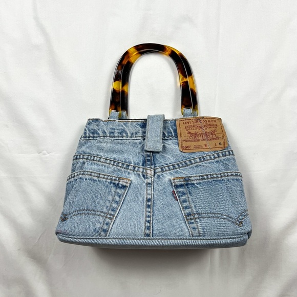 Y2K Handmade Levi’s Denim Handbag - Picture 2 of 6
